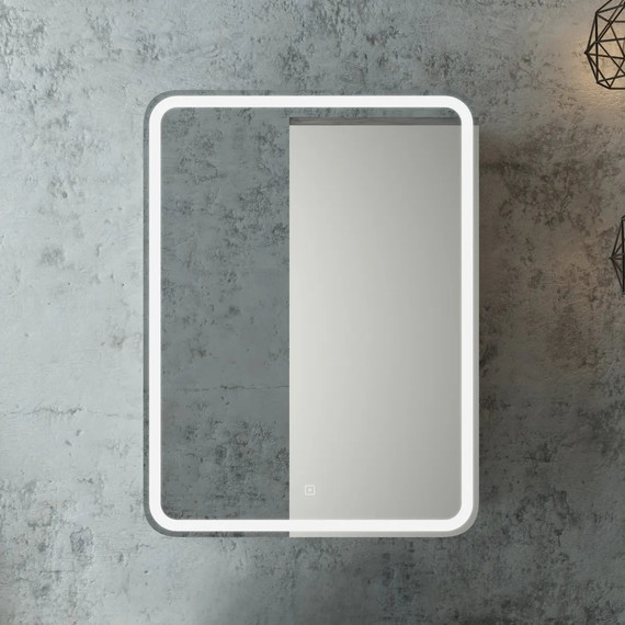 Зеркало-шкаф Art&Max Platino Led 60 см AM-Pla-600-800-1D-L-DS-F - фото 2