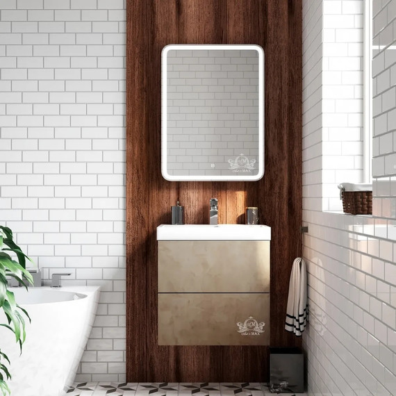 Зеркало-шкаф Art&Max Platino Led 60 см AM-Pla-600-800-1D-L-DS-F - фото 3