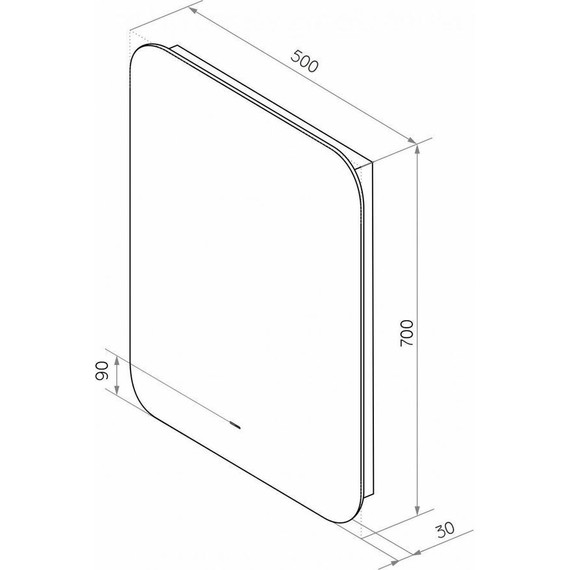 Зеркало Art&Max Ravenna Led 50 см AM-Rav-500-700-DS-F - фото 7