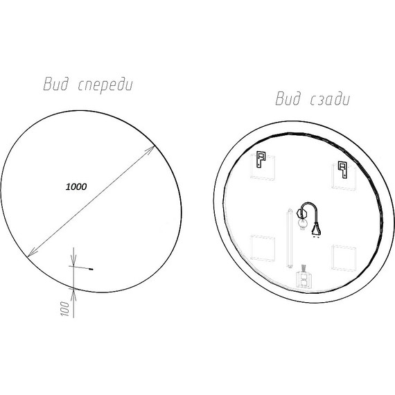 Зеркало Art&Max Sanremo Led 100 см AM-San-1000-DS-F - фото 7