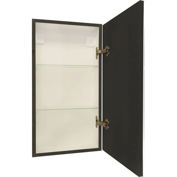 Зеркало-шкаф Art&Max Techno Led 35 см AM-Tec-350-650-1D-R-DS-F-Nero, черный матовый - фото 9