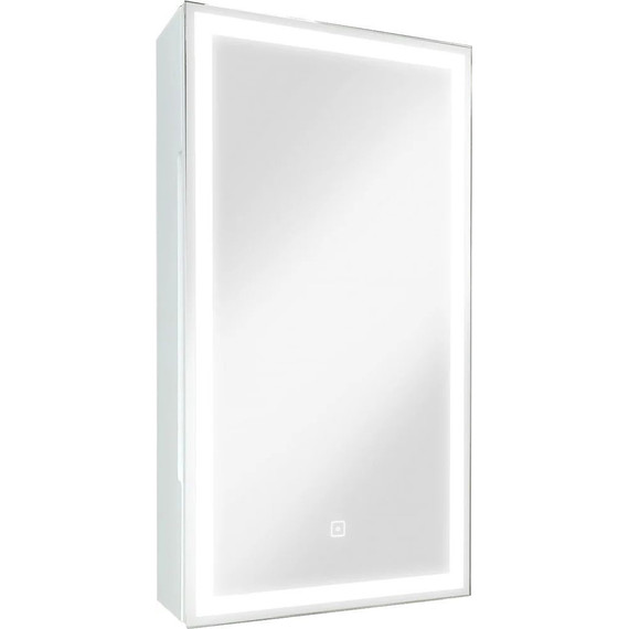 Зеркало-шкаф Art&Max Techno Led 35 см AM-Tec-350-650-1D-R-DS-F, белый матовый - фото 9