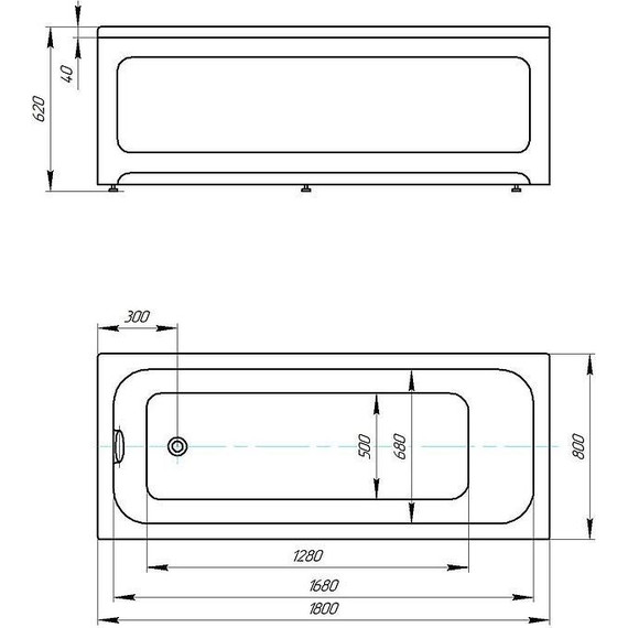 Ванна акриловая Azario Bella 180x80 см AV.0020180, Размер - мм: 1800х800 - фото, картинка 5 Ванна акриловая Azario Bella 180x80 см AV.0020180, Размер - мм: 1800х800 - фото 5