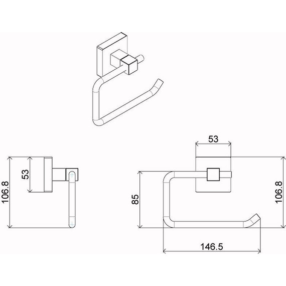 Держатель для туалетной бумаги Azario Rina AZ-87010A - фото, картинка 2 Держатель для туалетной бумаги Azario Rina AZ-87010A - фото 2