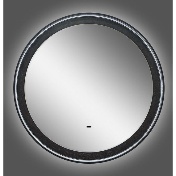 Зеркало Art&Max Napoli Led 60 см AM-Nap-600-DS-F, черный матовый - фото 5