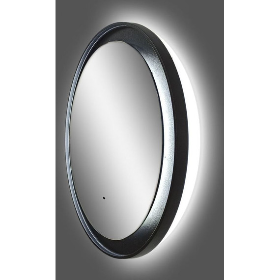 Зеркало Art&Max Napoli Led 80 см AM-Nap-800-DS-F, черный матовый - фото 7