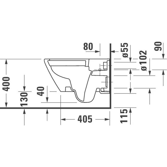 Унитаз подвесной Duravit D-Neo Rimless 45770900A1 с крышкой микролифт - фото 5