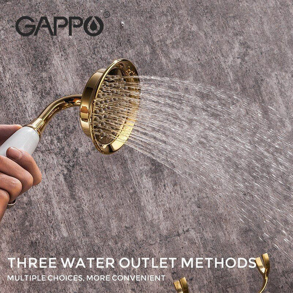 Смеситель для ванны Gappo G1189-6, золото - фото, картинка 3 Смеситель для ванны Gappo G1189-6, золото - фото 3