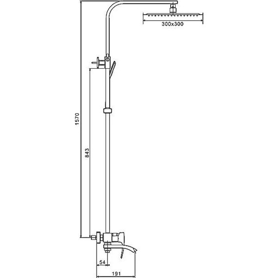 Душевая стойка Gappo G2407-4, бронза - фото, картинка 2 Душевая стойка Gappo G2407-4, бронза - фото 2
