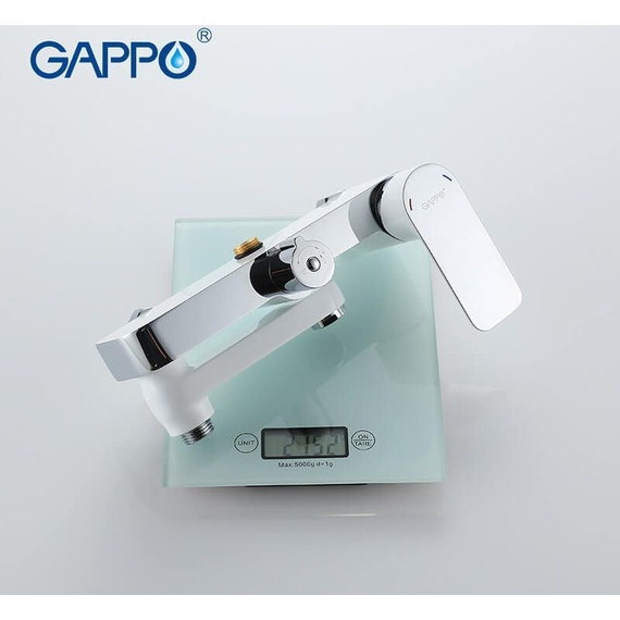 Душевая стойка Gappo G2448-8, белый/хром - фото, картинка 6 Душевая стойка Gappo G2448-8, белый/хром - фото 6
