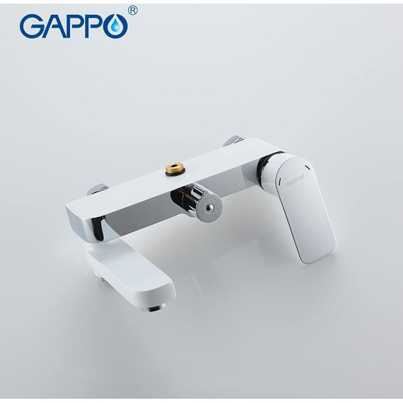 Душевая стойка Gappo G2448-8, белый/хром - фото, картинка 3 Душевая стойка Gappo G2448-8, белый/хром - фото 3