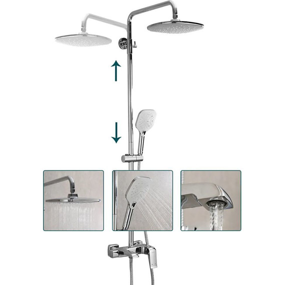 Душевая стойка Gappo G2450-8 - фото, картинка 12 Душевая стойка Gappo G2450-8 - фото 12