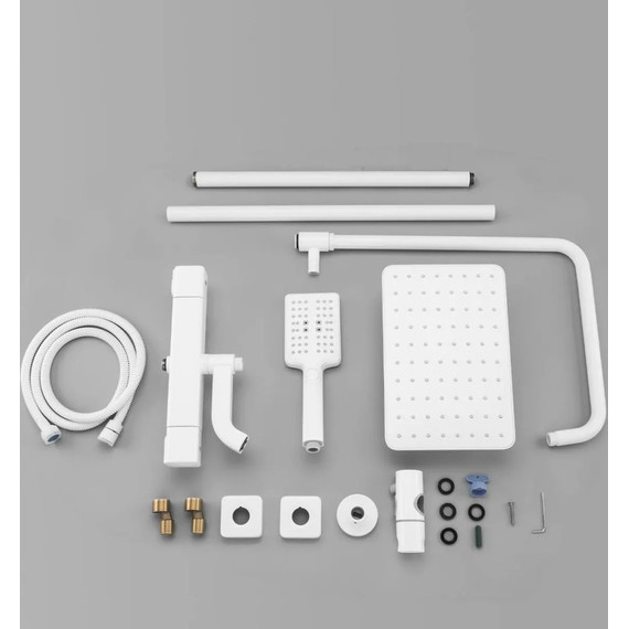 Душевая стойка с термостатом Gappo G2491-8, белый, Цвет производителя: белый - фото 3
