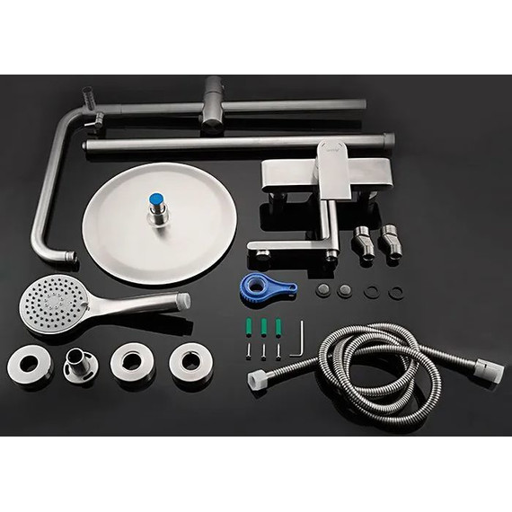 Душевая стойка Gappo G2499-20, сатин - фото, картинка 2 Душевая стойка Gappo G2499-20, сатин - фото 2