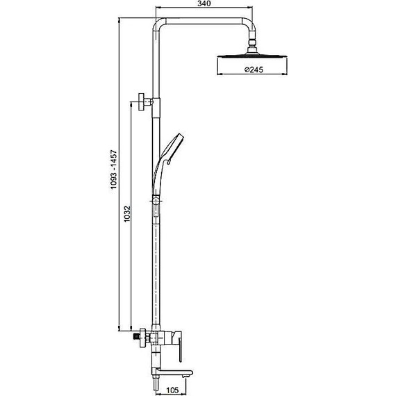 Душевая стойка Gappo G2499-20, сатин - фото, картинка 7 Душевая стойка Gappo G2499-20, сатин - фото 7