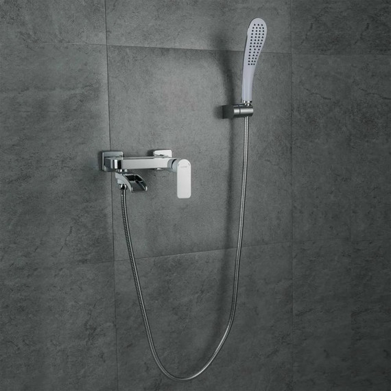 Смеситель для ванны Gappo G3248-8, белый/хром - фото 2