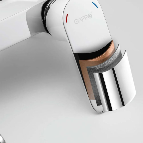 Смеситель для ванны Gappo G3248-8, белый/хром - фото 6