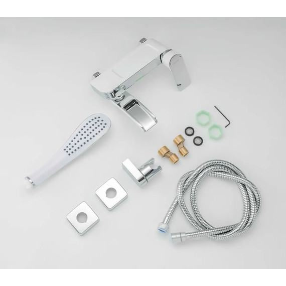 Смеситель для ванны Gappo G3248-8, белый/хром - фото 9