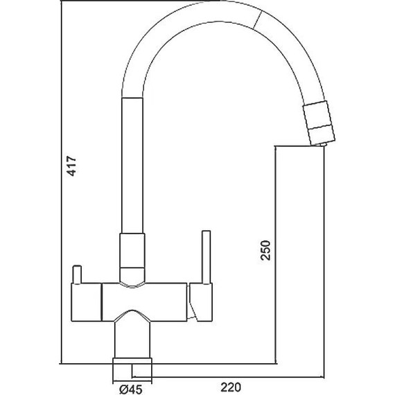 Смеситель для кухни Gappo G4398-36, черный - фото 10