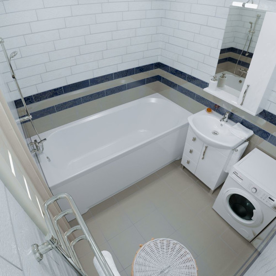 Ванна акриловая Тритон Дина 170x75 см с каркасом - фото 6