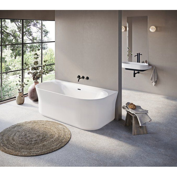 Ванна акриловая Ravak Ypsilon Wall 178х86 см XC00100035 (чёрный слив) - фото 6