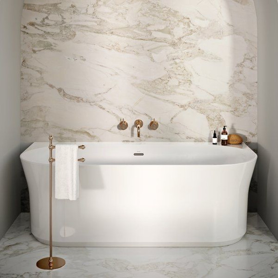 Ванна акриловая Ravak Ypsilon Wall 178х86 см XC00100035 (чёрный слив) - фото 9