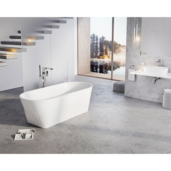 Ванна отдельностоящая Ravak Solo 178х80 см XC00100036 (чёрный слив) - фото 9