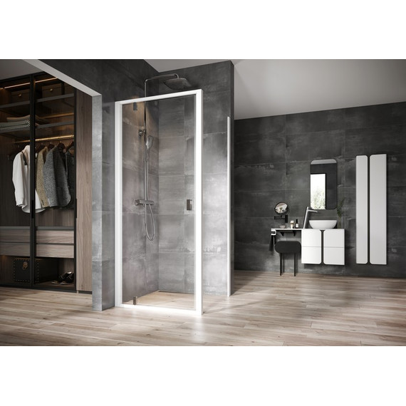 Душевое ограждение Ravak Nexty NDOP1+NPSS 90х90 см 03O70100Z1+90O70100Z1, белый(хром)/прозрачное - фото 2