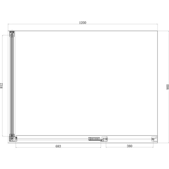 Душевое ограждение Azario Ontario AZ-NBB1231-L 120х90 см (стекло 8 мм) золото/прозрачное/узор - фото 4