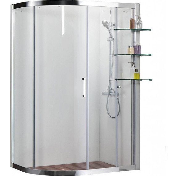 Душевое ограждение Azario Victoria AZ-NNQ2131-1-L 120х90 см (стекло 8 мм) хром/прозрачное - фото 3