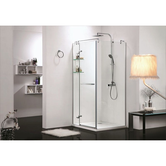 Душевое ограждение Azario Montreal AZ-NWG1231-L 90х90 см (стекло 8 мм) алюминий/прозрачное - фото, картинка 4 Душевое ограждение Azario Montreal AZ-NWG1231-L 90х90 см (стекло 8 мм) алюминий/прозрачное - фото 4