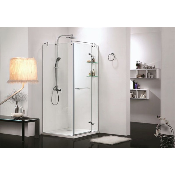 Душевое ограждение Azario Montreal AZ-NWG1231-R 90х90 см (стекло 8 мм) алюминий/прозрачное - фото, картинка 4 Душевое ограждение Azario Montreal AZ-NWG1231-R 90х90 см (стекло 8 мм) алюминий/прозрачное - фото 4