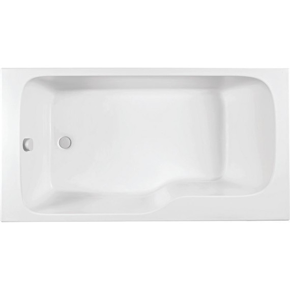 Ванна акриловая Jacob Delafon Bain Douche Malice 160х85 см L E6D066L-00 с ножками - фото 