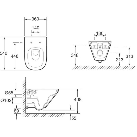 Унитаз подвесной безободковый Jacob Delafon Modern Life E77725-0 - фото, картинка 6 Унитаз подвесной безободковый Jacob Delafon Modern Life E77725-0 - фото 6