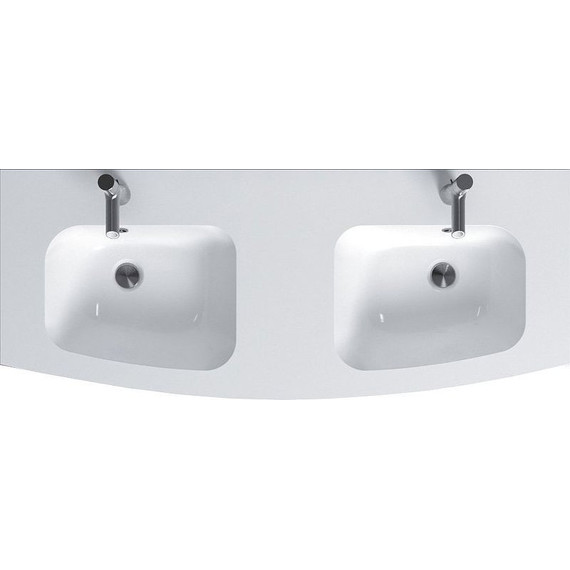 Тумба подвесная с раковиной Jacob Delafon Nona 140 см EB1891RU-G1C, белый глянцевый (раковина из искусственного мрамора EB1883RU-00) - фото 5