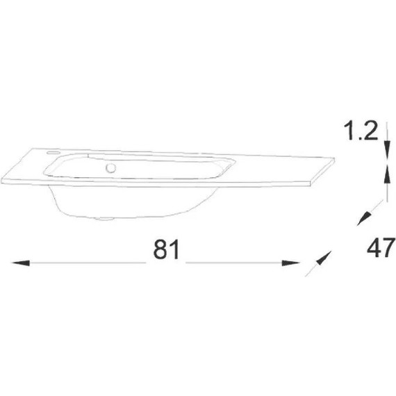 Тумба подвесная с раковиной Jacob Delafon Nona 80 см EB1888RU-G1C, белый глянцевый (стеклянная раковина EB1884RU-DE4, серый матовый) - фото 4