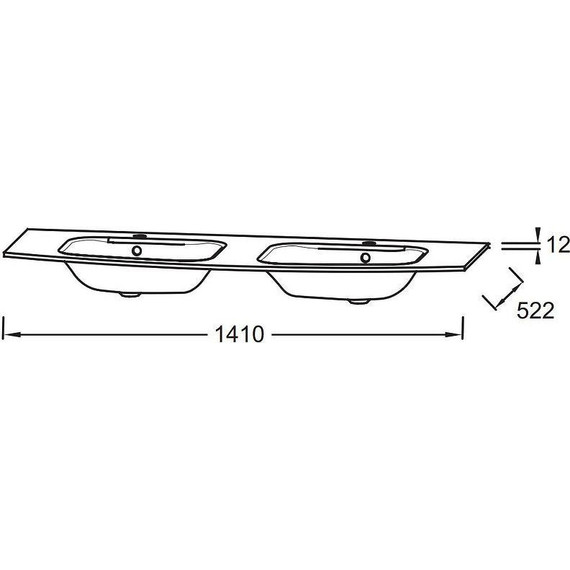 Тумба подвесная с раковиной Jacob Delafon Nona 140 см EB1891RU-G1C, белый глянцевый (стеклянная раковина EB1887RU-DE1) - фото 5