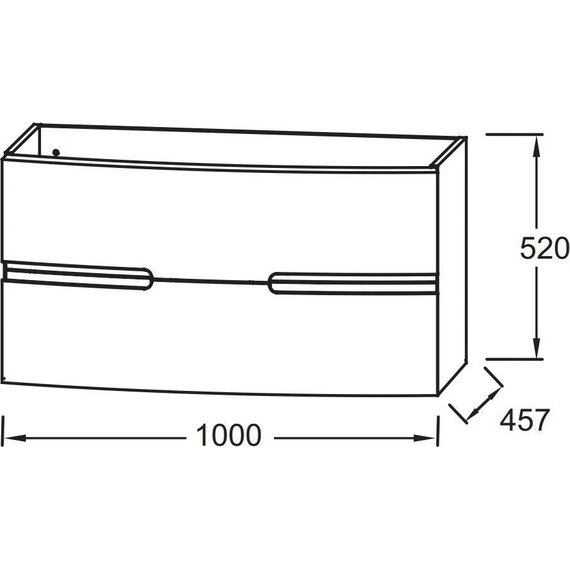 Тумба подвесная с раковиной Jacob Delafon Nona 100 см EB1889RU-442, серый антрацит (раковина из искусственного мрамора EB1881RU-00) - фото 7