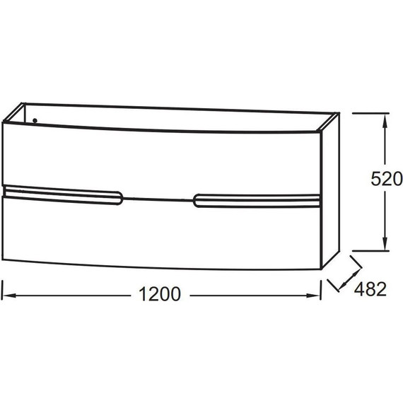 Тумба подвесная с раковиной Jacob Delafon Nona 120 см EB1890RU-G1A, телесный глянцевый (стеклянная раковина EB1886RU-DE1) - фото 5