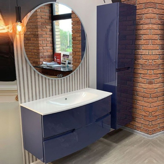 Пенал подвесной Jacob Delafon Nona 30x147 см R EB1892RRU-G98, темно-синий - фото 4