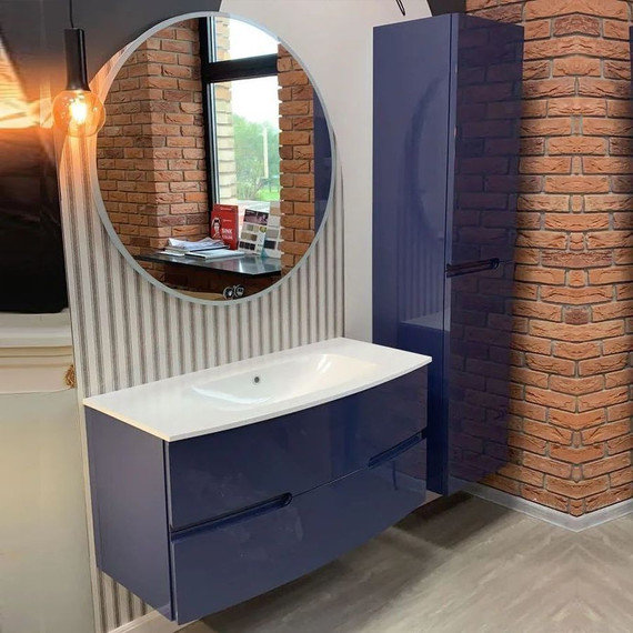 Пенал подвесной Jacob Delafon Nona 40x175 см R EB1983RRU-G98, темно-синий - фото 2