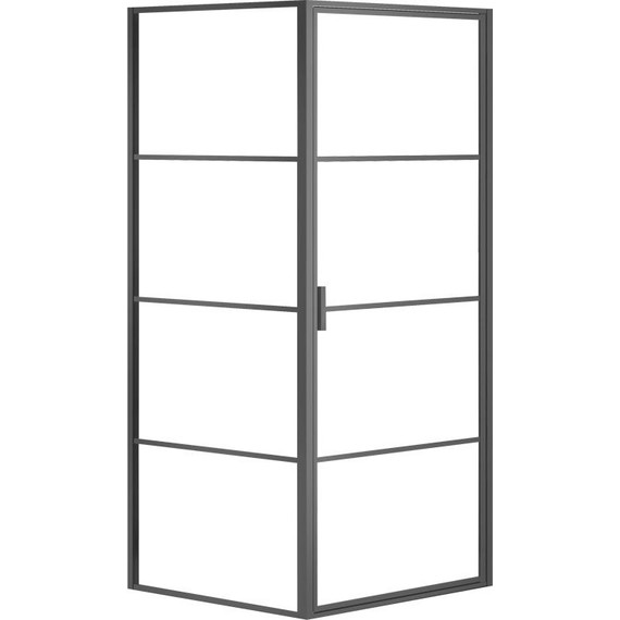 Душевое ограждение Azario Richmond 90х90 см AZNAG1221900, черный/прозрачное - фото, картинка 2 Душевое ограждение Azario Richmond 90х90 см AZNAG1221900, черный/прозрачное - фото 2