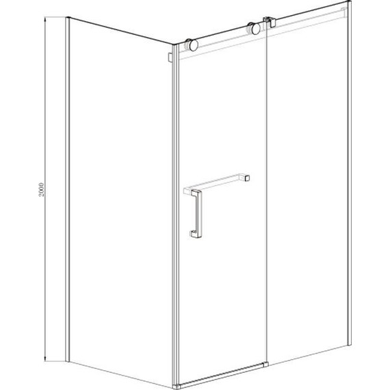 Душевое ограждение Azario Vancouver AZ-NKF1131 L 120х90 см (стекло 8 мм) алюминий/прозрачное - фото 4