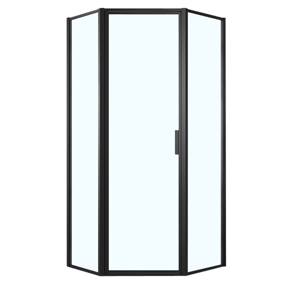 Душевое ограждение Azario Richmond 90х90 см AZ-NAG3231 900 Black, черный/прозрачное - фото 