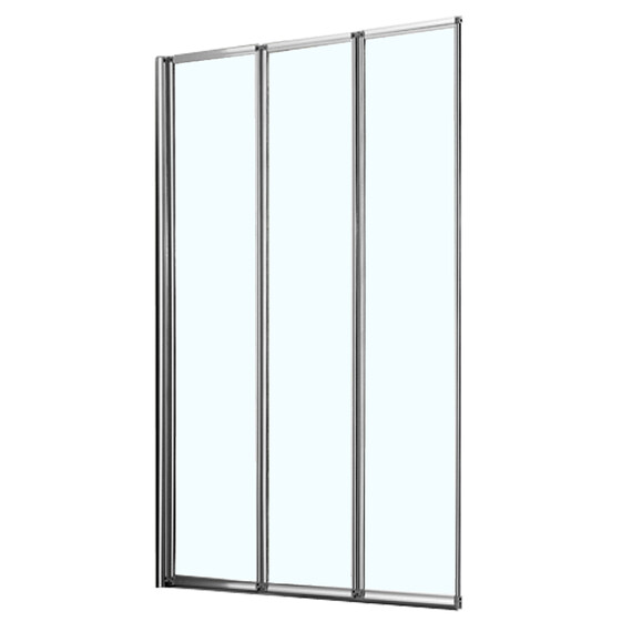 Шторка для ванны Azario Preston 90x150 см NFC6433, хром/прозрачное - фото 