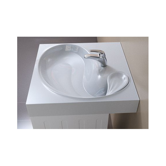 Раковина над стиральной машиной Azario Soft 60 см CS00078299 - фото, картинка 2 Раковина над стиральной машиной Azario Soft 60 см CS00078299 - фото 2