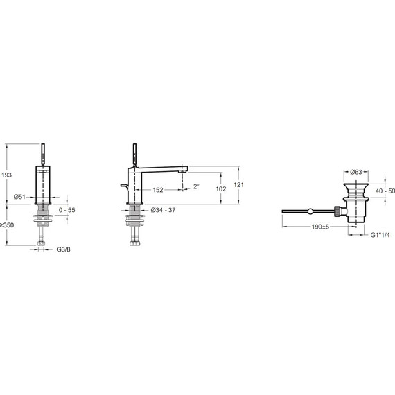 Смеситель для раковины Jacob Delafon Composed E73158-TT - фото 4