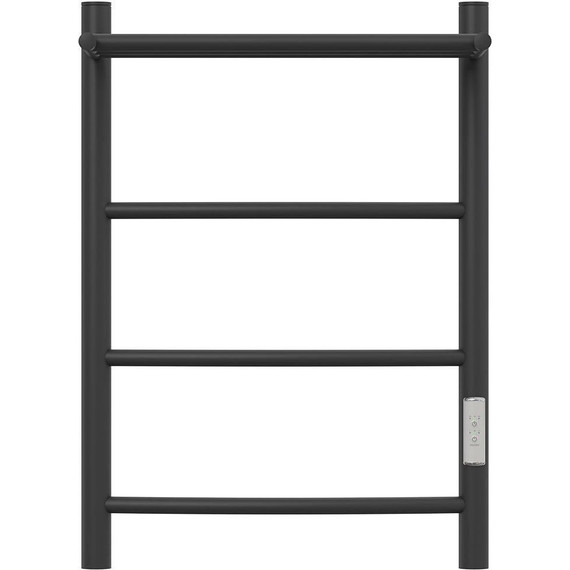 Полотенцесушитель электрический Point с полкой П3 400x600 мм PN04846PB, чёрный (возможность скрытого подключения) R - фото 2