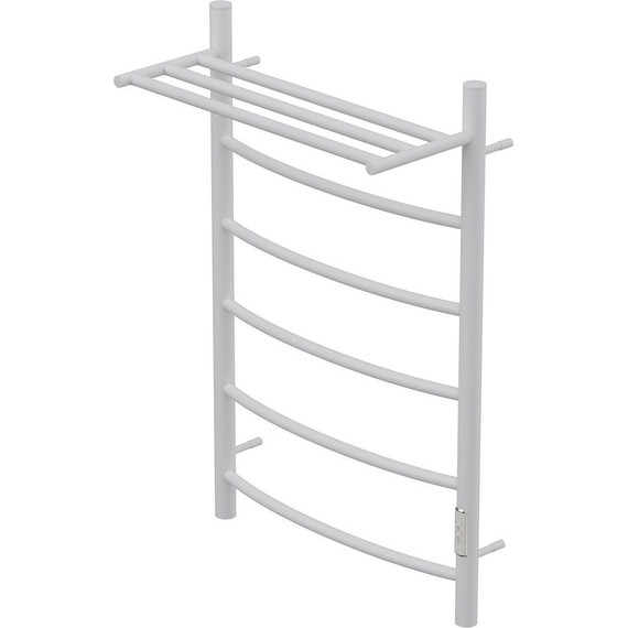 Полотенцесушитель электрический Point с полкой П5 500x800 мм PN04858PW, белый (возможность скрытого подключения) R - фото 2