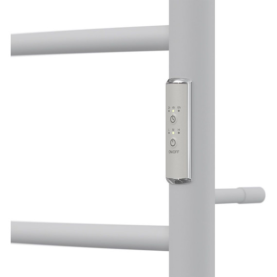 Полотенцесушитель электрический Point с полкой П5 500x800 мм PN04858PW, белый (возможность скрытого подключения) R - фото 4